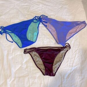 VICTORIA’S SECRET | 3 piece bikini bottom bundle | size S